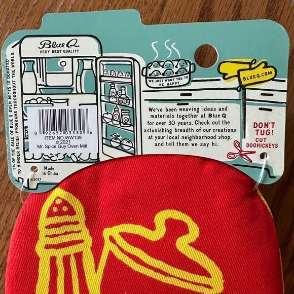 Blue Q Oven Mitt Cook Bake Mr Spice Guy - Picture 6 of 8